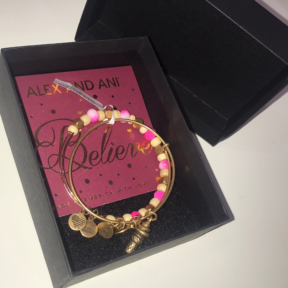 Alex and Ani colorful Ice Cream charm Bracelet
